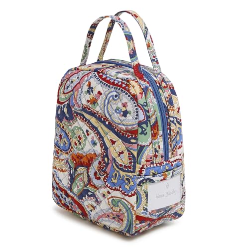 Harbor Paisley Cotton Lunch Bag for Women
