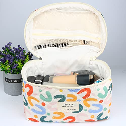 Cute Floral Cosmetic Bag for Women (Big)