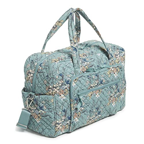 Vera Bradley Women's Sunlit Garden Sage Weekender Bag